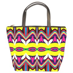 Colorful shapes                                                   Bucket Bag from ArtsNow.com Front