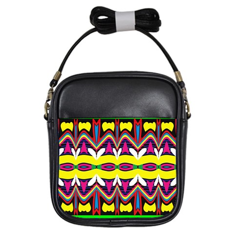 Colorful shapes                                                   Girls Sling Bag from ArtsNow.com Front