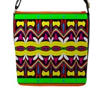 Colorful shapes                                                   Flap Closure Messenger Bag (L)