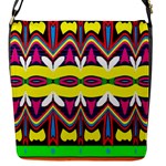 Colorful shapes                                                   Flap Closure Messenger Bag (S)