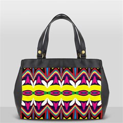 Colorful shapes                                                   Oversize Office Handbag (2 Sides) from ArtsNow.com Front