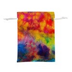 Colorful watercolors texture                                                Lightweight Drawstring Pouch (L)