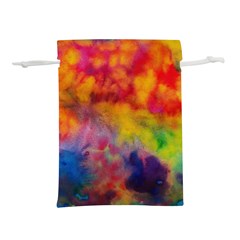 Colorful watercolors texture                                                Lightweight Drawstring Pouch (L) from ArtsNow.com Back