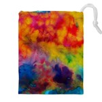 Colorful watercolors texture                                                Drawstring Pouch (5XL)