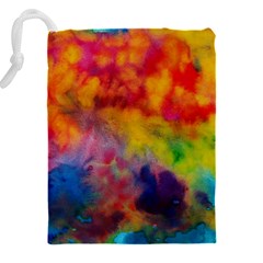 Colorful watercolors texture                                                Drawstring Pouch (5XL) from ArtsNow.com Back