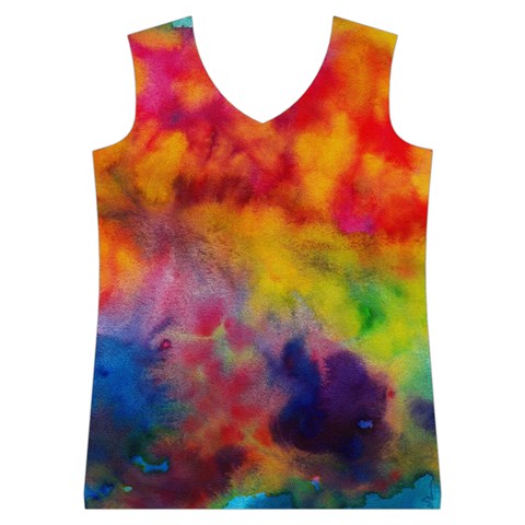 Colorful watercolors texture                                                    Women s Basketball Tank Top from ArtsNow.com Front