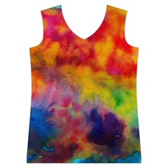 Colorful watercolors texture                                                    Women s Basketball Tank Top from ArtsNow.com Front