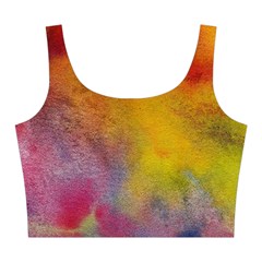 Colorful watercolors texture                                                   Midi Sleeveless Dress from ArtsNow.com Top Back