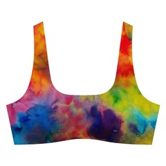 Colorful watercolors texture                                                   Cross Back Hipster Bikini Set from ArtsNow.com Front