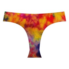 Colorful watercolors texture                                                   Cross Back Hipster Bikini Set from ArtsNow.com Front Under