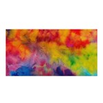 Colorful watercolors texture                                                   Satin Wrap