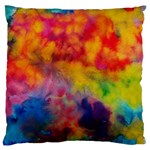 Colorful watercolors texture                                                   Standard Flano Cushion Case (Two Sides)