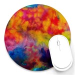 Colorful watercolors texture                                                    Round Mousepad