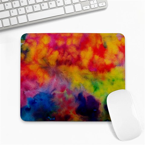 Colorful watercolors texture                                                    Large Mousepad from ArtsNow.com Front