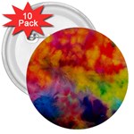 Colorful watercolors texture                                                    3  Button (10 pack)