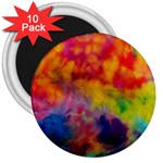 Colorful watercolors texture                                                    3  Magnet (10 pack)