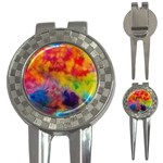 Colorful watercolors texture                                                    3-in-1 Golf Divot