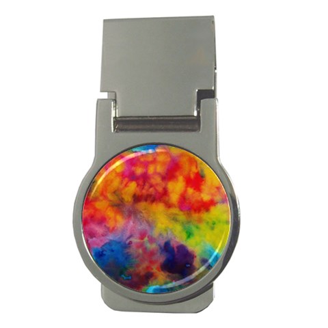 Colorful watercolors texture                                                    Money Clip (Round) from ArtsNow.com Front