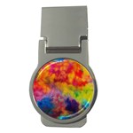 Colorful watercolors texture                                                    Money Clip (Round)