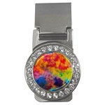 Colorful watercolors texture                                                    Money Clip (CZ)