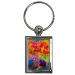 Colorful watercolors texture                                                    Key Chain (Rectangle)