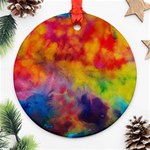 Colorful watercolors texture                                                    Ornament (Round)