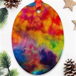 Colorful watercolors texture                                                    Ornament (Oval)