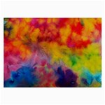 Colorful watercolors texture                                                    Large Glasses Cloth