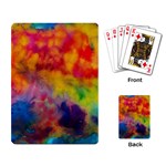 Colorful watercolors texture                                                    Playing Cards Single Design