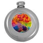 Colorful watercolors texture                                                    Hip Flask (5 oz)