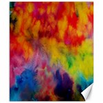 Colorful watercolors texture                                                    Canvas 8  x 10 