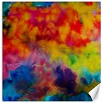 Colorful watercolors texture                                                    Canvas 12  x 12 