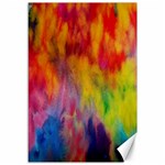 Colorful watercolors texture                                                    Canvas 12  x 18 