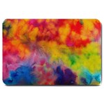 Colorful watercolors texture                                                    Large Doormat