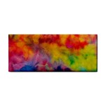 Colorful watercolors texture                                                    Hand Towel