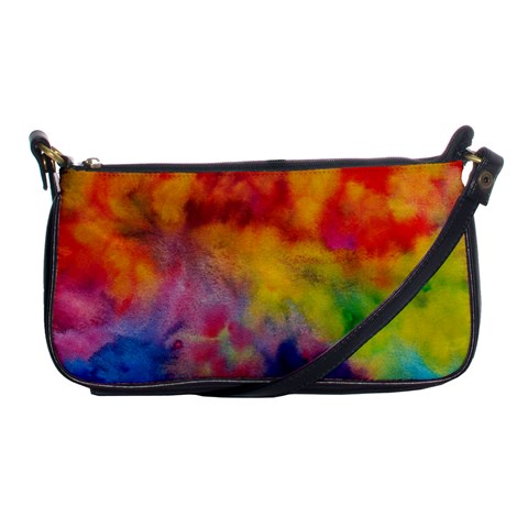 Colorful watercolors texture                                                    Shoulder Clutch Bag from ArtsNow.com Front