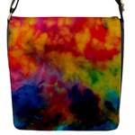 Colorful watercolors texture                                                    Flap Closure Messenger Bag (S)