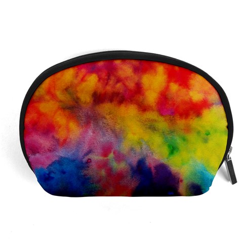 Colorful watercolors texture                                                    Accessory Pouch from ArtsNow.com Front