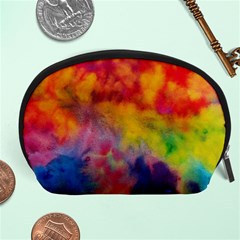 Colorful watercolors texture                                                    Accessory Pouch from ArtsNow.com Front