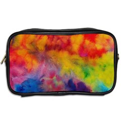 Colorful watercolors texture                                                    Toiletries Bag (Two Sides) from ArtsNow.com Back