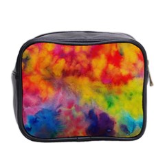 Colorful watercolors texture                                                    Mini Toiletries Bag (Two Sides) from ArtsNow.com Back