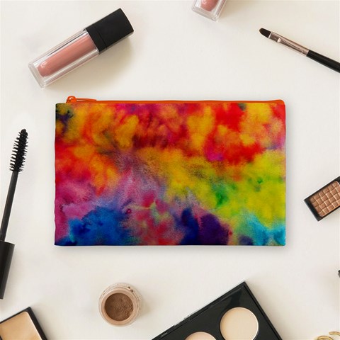 Colorful watercolors texture                                                    Cosmetic Bag from ArtsNow.com Front