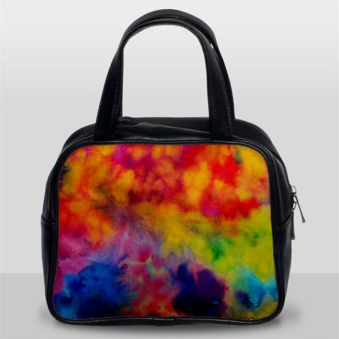 Colorful watercolors texture                                                    Classic Handbag (Two Sides) from ArtsNow.com Front