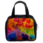 Colorful watercolors texture                                                    Classic Handbag (Two Sides)