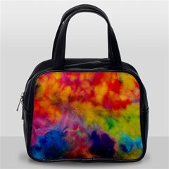 Colorful watercolors texture                                                    Classic Handbag (Two Sides) from ArtsNow.com Back