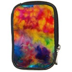 Colorful watercolors texture                                                    Compact Camera Leather Case