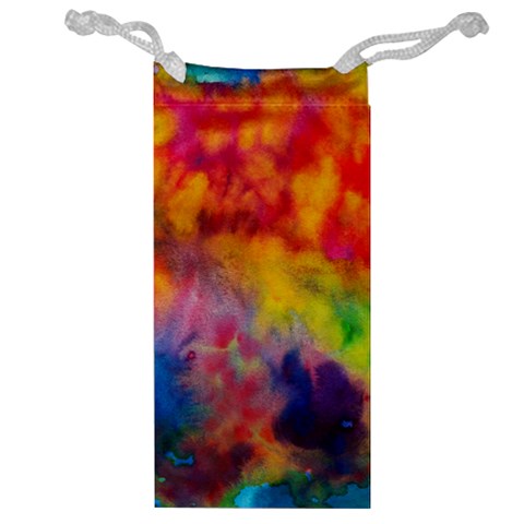 Colorful watercolors texture                                                    Jewelry Bag from ArtsNow.com Front