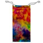 Colorful watercolors texture                                                    Jewelry Bag