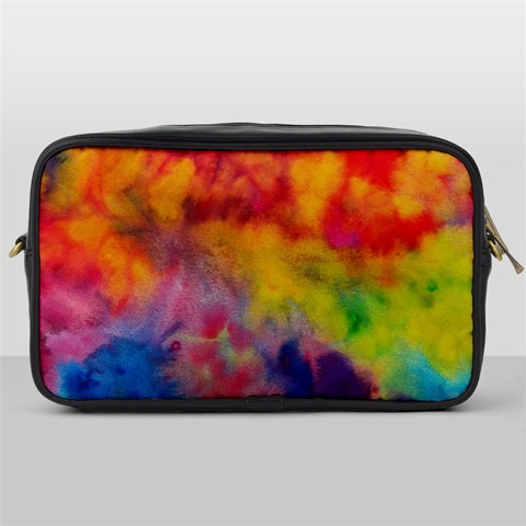 Colorful watercolors texture                                                    Toiletries Bag (One Side) from ArtsNow.com Front