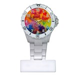 Colorful watercolors texture                                                    Nurses Watch